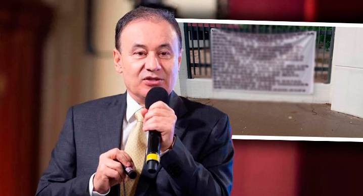 Narcomantas colgadas en primarias de Hermosillo son propaganda de grupos criminales que están siendo combatidos, afirma Durazo