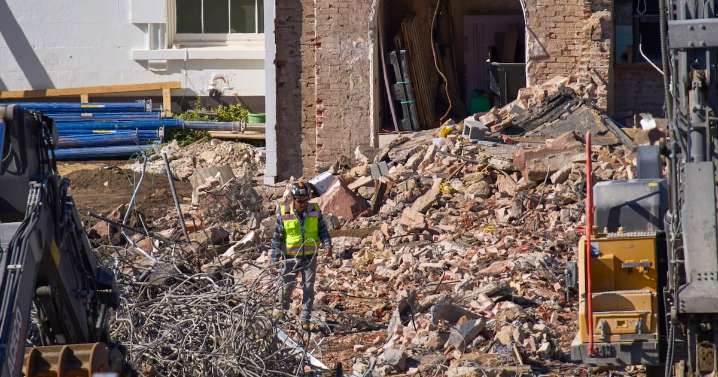 Donald Trump news: White House wing demolished, photos show