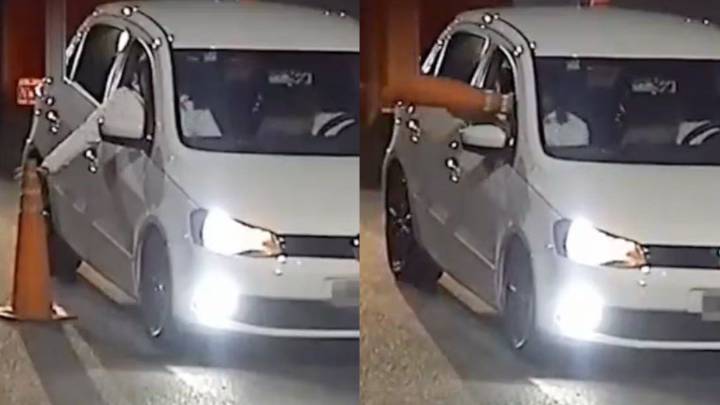 Insólito episodio en Córdoba: robaron un cono de un control policial y terminaron detenidos