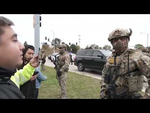 Chicago protest results in confrontation with Border Patrol agents, anti