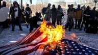 UVA antifascist students plan American flag