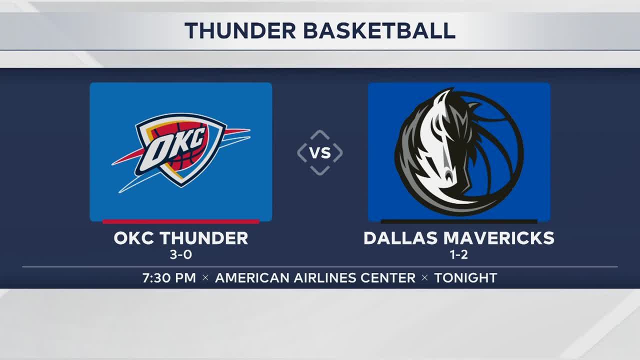 Thunder look to extend undefeated season start against Mavericks
