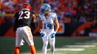 Amon-Ra St. Brown misses practice with a wrist injury