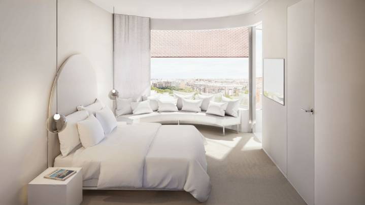 El nuevo hotel de lujo cerca del Bernabéu tendrá baños con vistas y piscina en el sótano