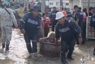 Evacúa Marina a más de 900 en Puebla, Tamaulipas y Veracruz por lluvias