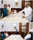 Young Mangaluru author Reshel Bretny Fernandes presents book to Governor Gehlot