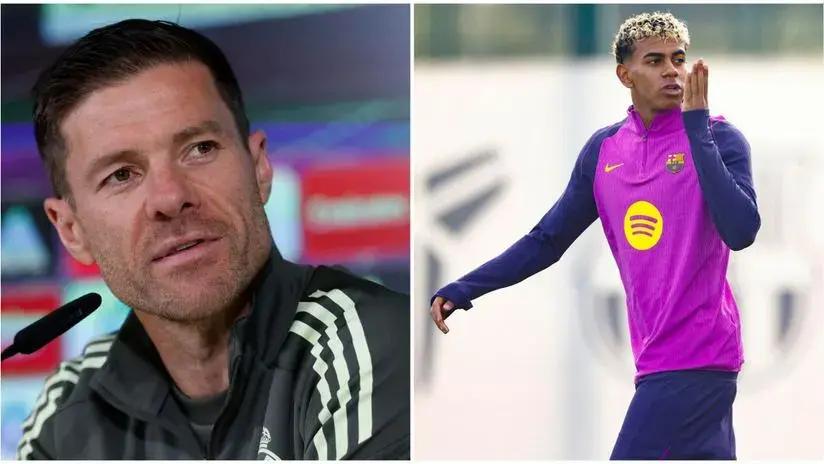 A un día del clásico: Xabi Alonso respondió a Lamine Yamal sobre el "roban y se quejan" al Real Madrid