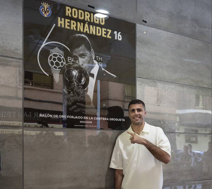Rodri ya forma parte del paseo de las estrellas del Villarreal