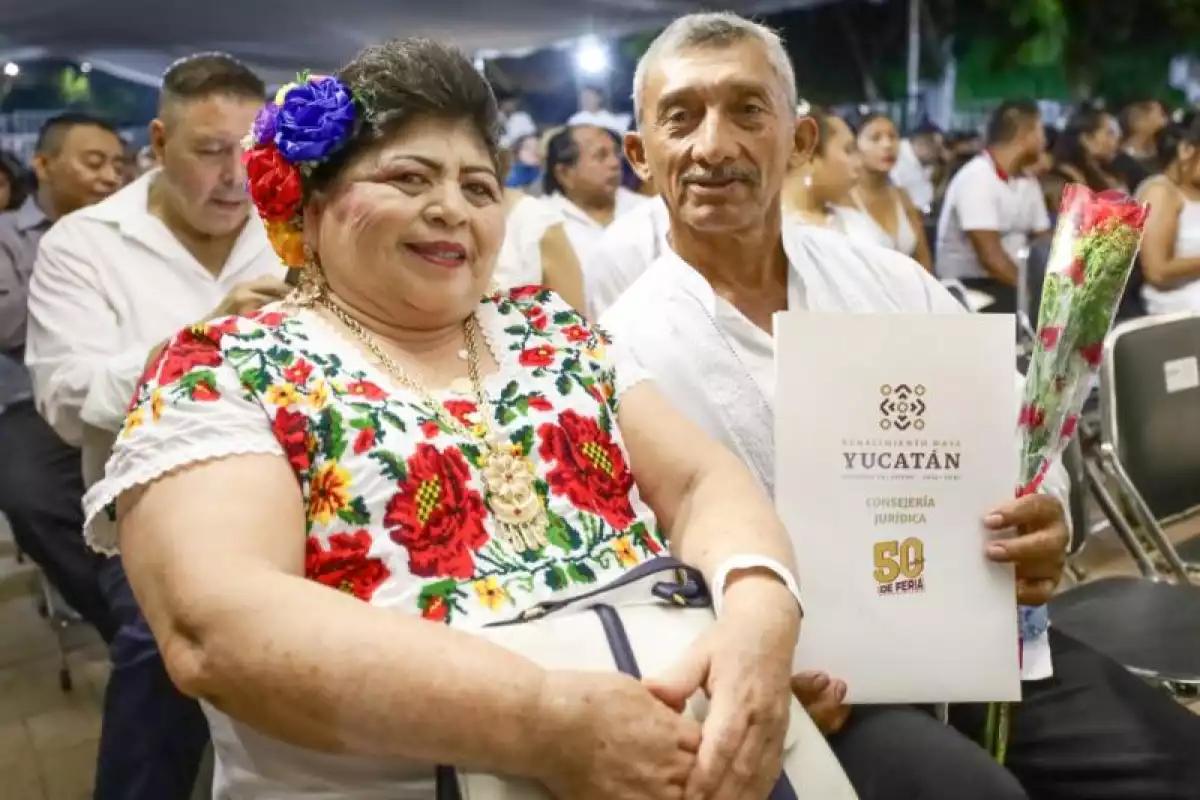 Anuncian las Bodas del Renacimiento Maya: Conoce los requisitos para casarse gratis en la Feria Yucatán Xmatkuil 2025