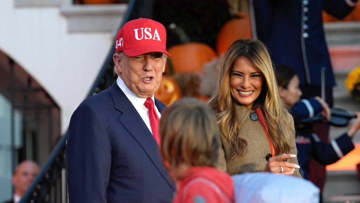 Donald Trump and Melania Trump host Halloween celebration on White House South Lawn