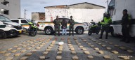 Gracias al olfato de Ely hallaron 59 kilos de marihuana en la vía La Línea, fue capturada una mujer