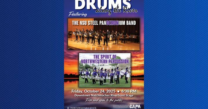 Drums Along the River to be held Oct. 24 in Natchitoches