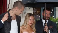 Harper Beckham stuns in slinky strapless dress at mum Victoria's Paris Fashion Week show