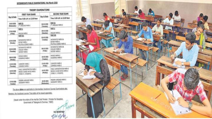 Inter Exams Time Table  Released In Telangana