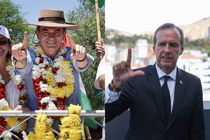 El centrista Paz y el conservador Quiroga se disputan hoy la Presidencia de Bolivia, un país sumido en una dramática crisis económico