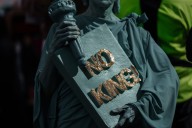 Photos show ‘No Kings’ rallies against Trump across the US and in Europe