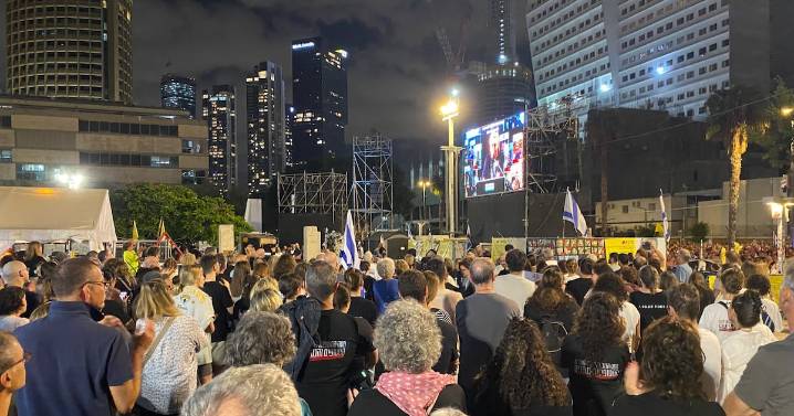 Miles de manifestantes se toman las calles de Tel Aviv para exigir a Hamas entrega de cadáveres de rehenes