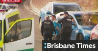 Police find wanted man fleeing fire