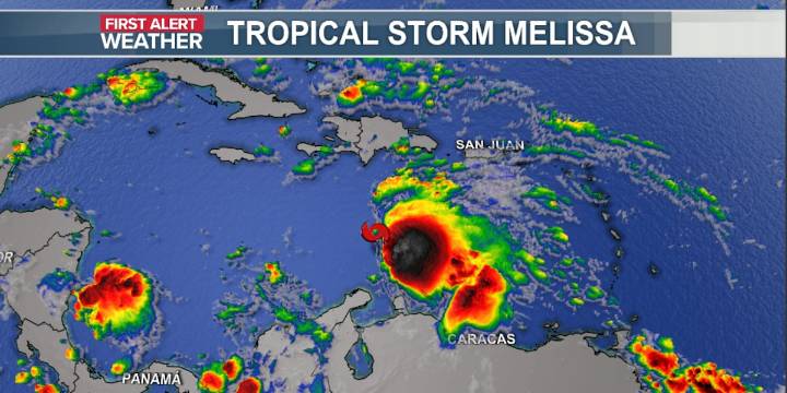 Tropical Storm Melissa forms in the Atlantic