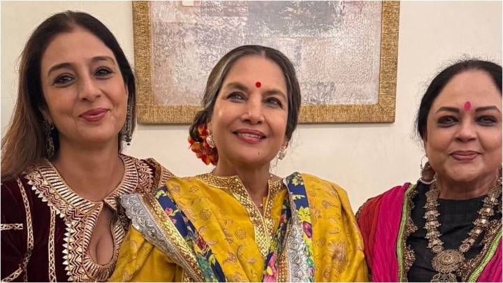 Shabana Azmi Drops RARE Pic With Niece Tabu And Bhabhi Tanvi Azmi From Diwali Bash