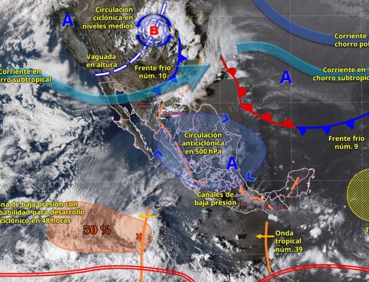 Clima en México hoy 24 de octubre de 2025: Continuarán lluvias y frío en estos estados