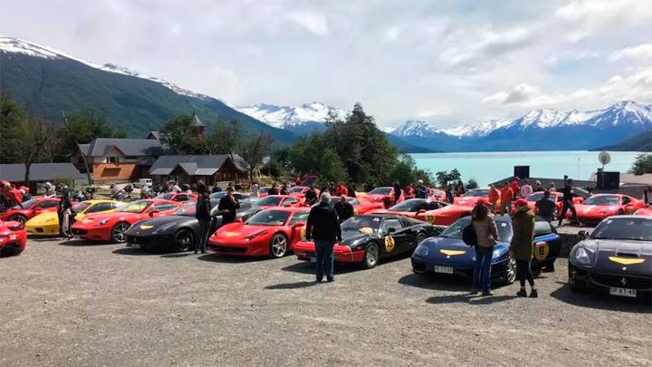 Una exclusiva caravana de Ferrari llega a la Patagonia, la inscripción costó casi USD 100.000