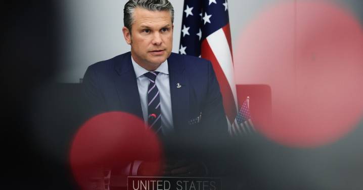 Hegseth’s plane diverted to UK due to crack in windshield