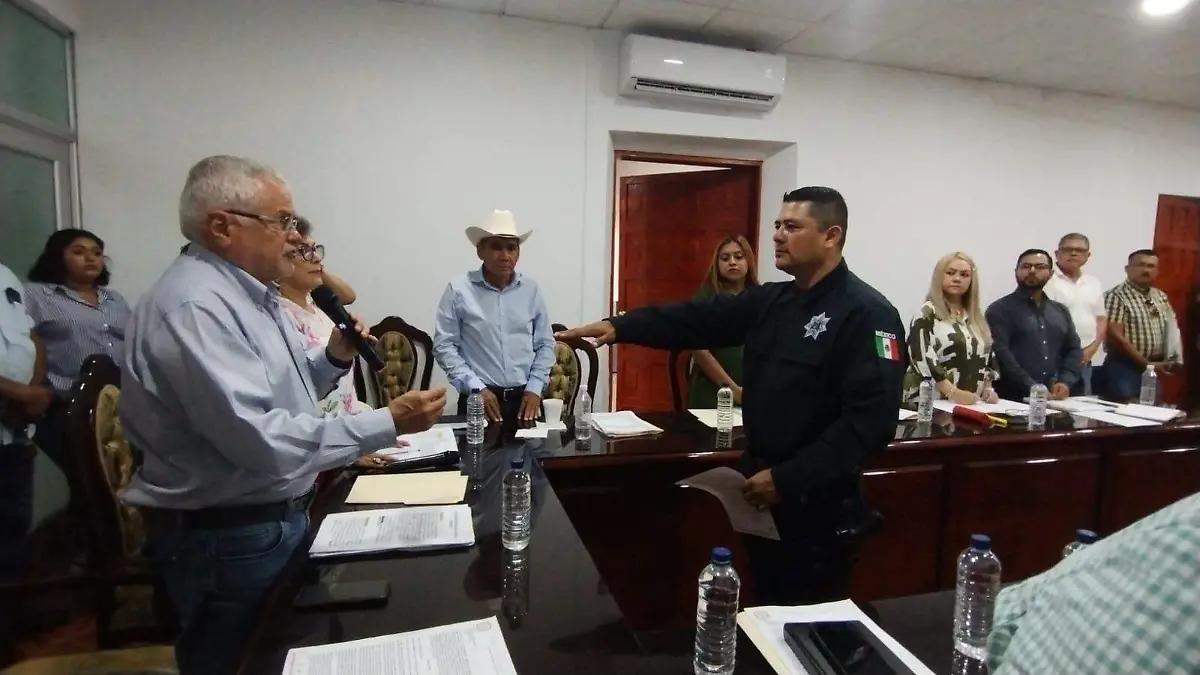 Toman protesta al nuevo titular de la DSPyTM de Escuinapa