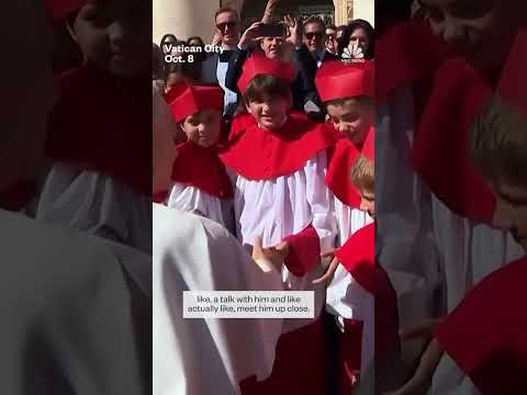 Chicago students met with Pope Leo after mock conclave