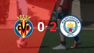 Champions League: Villarreal no pudo ante la contundencia de Manchester City y perdió por 2 a 0
