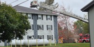 Cat rescued in accidental fire at Bangor apartment building