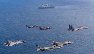 Indian Air Force, UK Royal Navy Conduct Joint Exercise Over Indian Ocean