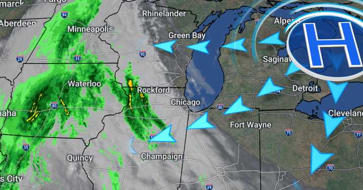 Gradually cooling off through the weekend