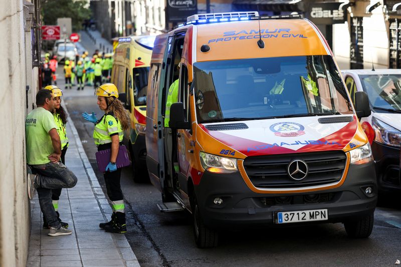 Four dead as six-storey building collapses in central Madrid
