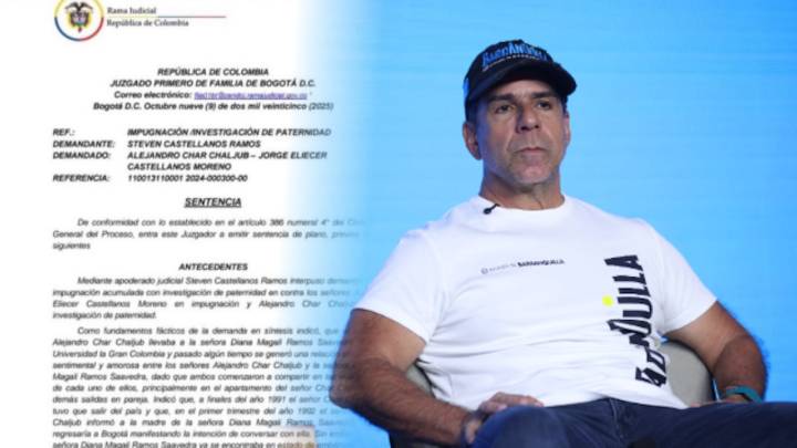 Alejandro Char: fallo judicial confirma su paternidad sobre un hombre de 33 años