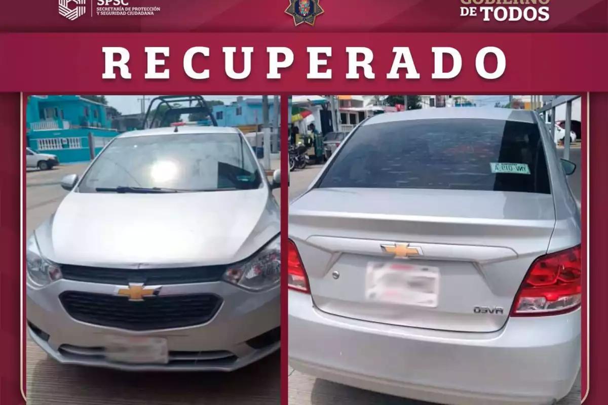 Localizan vehículo robado con placas de Chiapas durante operativo en Ciudad del Carmen