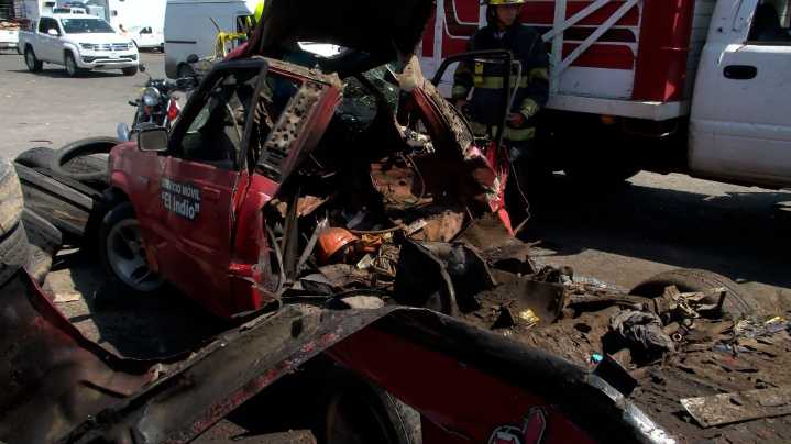 Explota Llantera Móvil en el Mercado de Abastos en Guadalajara