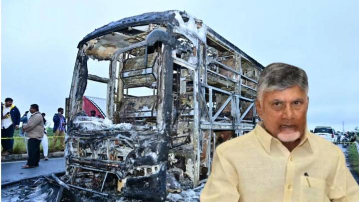CM Chandrababu Naidu Orders Probe 'Kurnool Bus Accident'