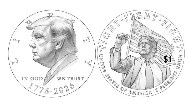 EE.UU. considera emitir monedas con el rostro de Trump