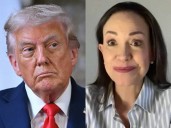 Trump desconoce a Corina Machado a pesar de que le dedico el Nobel de la Paz 2025