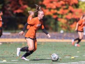 Lourdes men's and women's soccer teams prevailing on the pitch