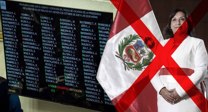 Congreso de Perú destituye a la presidenta Dina Boluarte