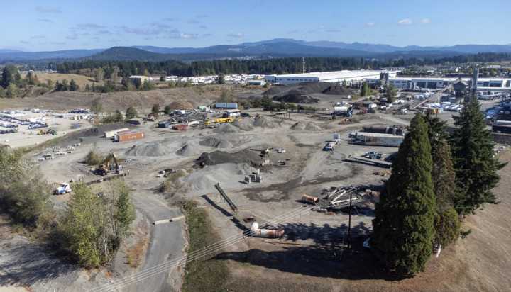 Four new industrial buildings planned for former English Pit quarry in east Vancouver