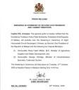 Second Vice President and New Cabinet Ministers to Be Sworn In Tomorrow