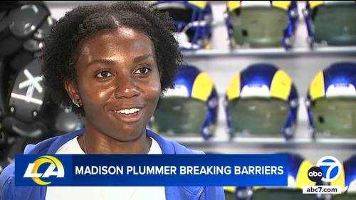 Rams' Madison Plummer breaks barriers as first Black female equipment manager in NFL