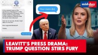 "Your mom did": Karoline Leavitt clashes with reporter over Trump