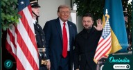 US President Donald Trump welcomes Ukrainian President Volodymyr Zelensky