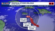 Tropical Storm Melissa expected to become a hurricane