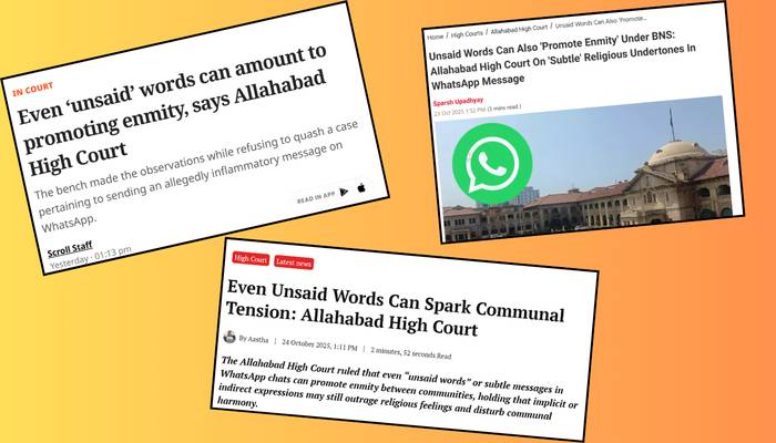 How media twisted Allahabad HC’s words: A judgment on forced conversion and trafficking turned into a clickbait tale of ‘unsaid words can cause communal tensions’