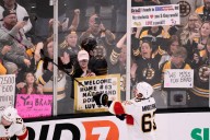 Boston fans still love 'Little Ball of Hate' Brad Marchand. The feeling is mutual